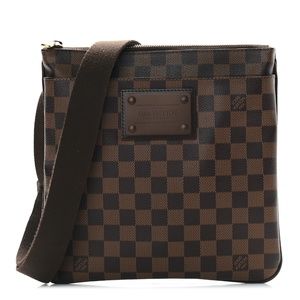 LOUIS VUITTON Damier Ebene Brooklyn Flat Pochette